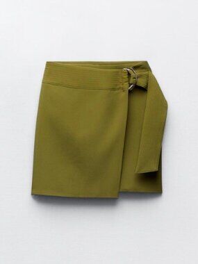 Zara Wrap Front Mini Skirt - Small